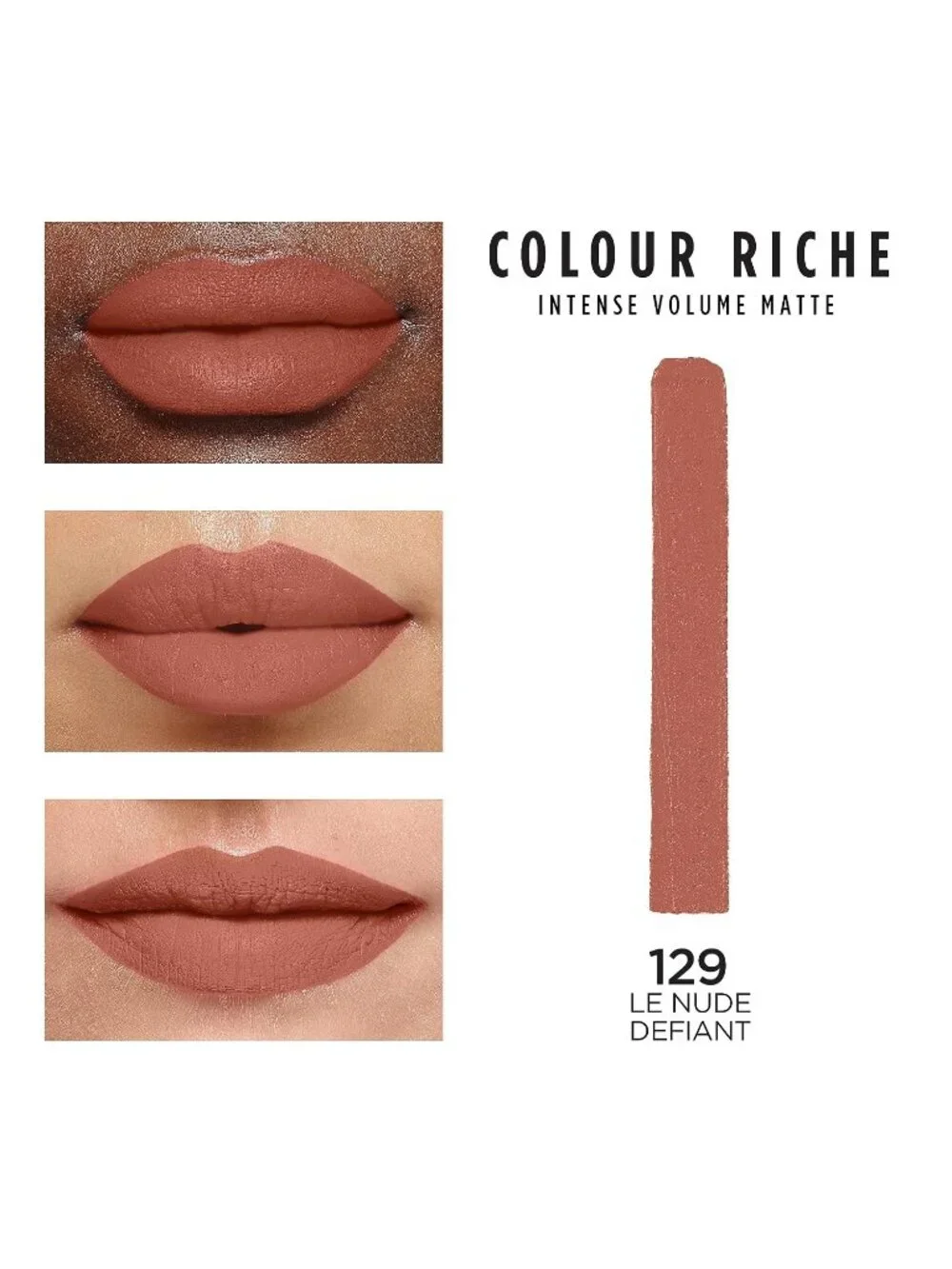 L'Oréal Paris Le Nude Defiant Riche Intense Volume Matte Longwear Lipstick